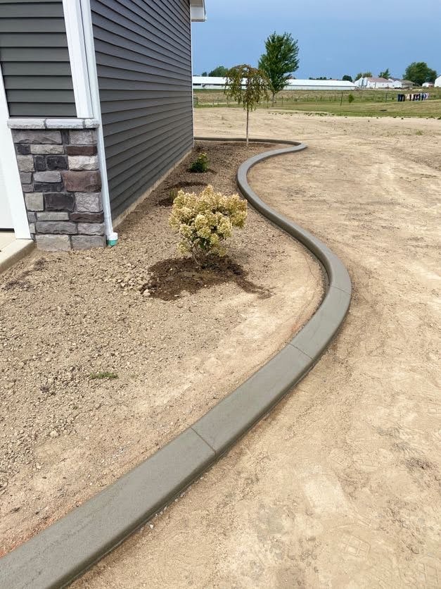 Custom Concrete Curbing Project